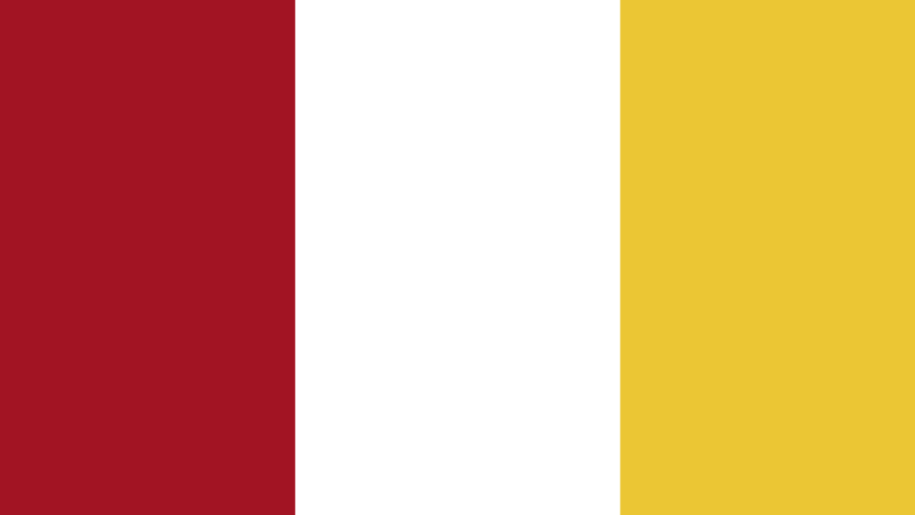 Three vertical stripes in red, white, and gold, representing the flag of Soseunguk - About SDCHG
